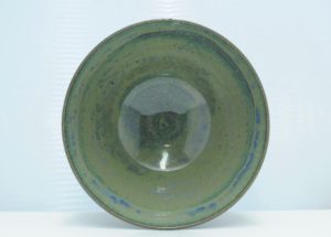 Blå grøn sommer chawan - Lars H. Kähler