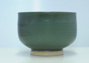 Grøn vinter chawan drikkeskål - Lars H. Kähler